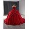 Off Shoulder Red Quinceanera Dress 2024 Corset Lace Appliques Evening Dress Sweetheart Neck Vestidos De Noche