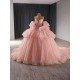 Off Shoulder Sweet 15 Pink Quinceanera Dress 2024 Corset Sparkle Tulle Strapless Prom Dresses