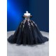 Off Shoulder Vestidos De 15 Anos 3D Flowers Ball Gown Sweetheart Neck Birthday Gowns Sweet 15 16 Dress