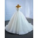 Off Shoulder Wedding Dress Strapless Sequin Bridal Gown V Neck Vestido de novia 2024