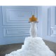 Off Shoulder Wedding Dresses Mermaid Vestido De Novia Ruffled Bridal Gowns Sweep Train Custom Made