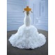 Off Shoulder Wedding Dresses Mermaid Vestido De Novia Ruffled Bridal Gowns Sweep Train Custom Made