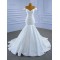 Off Shoulder Wedding Dresses Satin Mermaid Bridal Gown Floor length Bride Dresses Vestidos De Novia