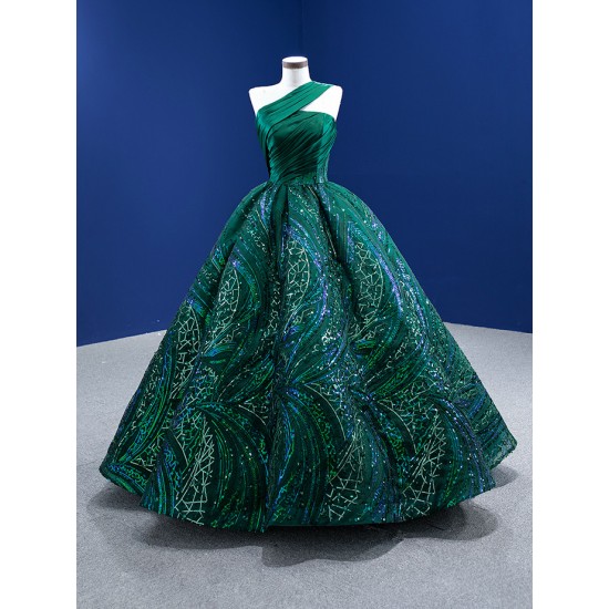 Off The Shoulder Sweet 16 Dress Emerald Green Quinceanera Dresses Ball Gown Corset Closure Vestidos De 15 Anos