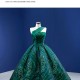 Off The Shoulder Sweet 16 Dress Emerald Green Quinceanera Dresses Ball Gown Corset Closure Vestidos De 15 Anos