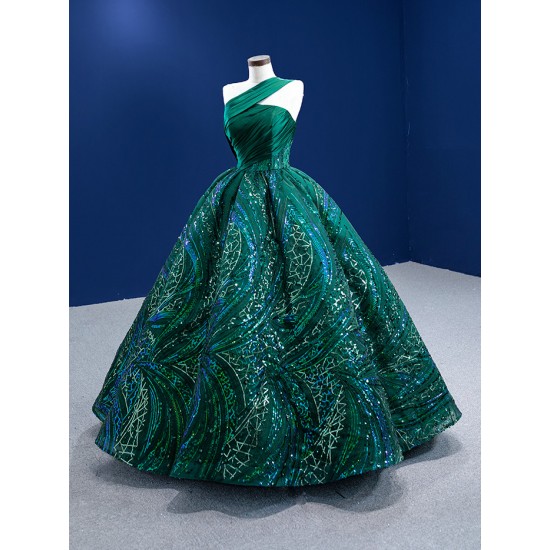 Off The Shoulder Sweet 16 Dress Emerald Green Quinceanera Dresses Ball Gown Corset Closure Vestidos De 15 Anos