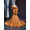 One Shoulder Gold Mermaid Prom Dresses Women Sparkly Sequin Formal Party Evening Gowns Vestido De Fiesta