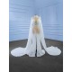 Pearl Wedding Dress Cape Sleeve Backless Formal Bridal Growns vestido de noiva