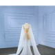 Pearl Wedding Dress Cape Sleeve Backless Formal Bridal Growns vestido de noiva