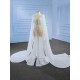 Pearl Wedding Dress Cape Sleeve Backless Formal Bridal Growns vestido de noiva