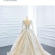 Plus Size Ball Gown Wedding Dresses Women Sequin Long Sleeves Bridal Gown Vestidos De Novia New