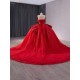 Princess Ball Gown Red Quinceanera Dress Appliques Lace Sleeveless Sweet 16 Birthday Vestidos De 15 Anos