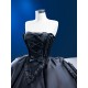 Princess Black Sweet 15 Dress Sleeveless Strapless Ball Gown Quinceanera Dress 2024 Cocktail Dresses Vestidos De Baile Ball Gown