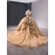 Princess Mexico Champagne Quinceanera Dresses Off The Shoulder Crystal Sweet 16 Dresses Ball Gown Vestido de 15 Anos With Bow