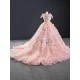 Princess Pink Women Sweet 15 16 Dress Tiered Ball Gown Custom Made Sleeveless Quinceanera Dress