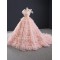 Princess Pink Women Sweet 15 16 Dress Tiered Ball Gown Custom Made Sleeveless Quinceanera Dress