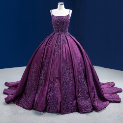 Princess Purple Quinceanera Dress Women Prom Dress Tiered Spaghetti Strap Vestidos De 15 Anos