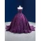 Princess Purple Quinceanera Dress Women Prom Dress Tiered Spaghetti Strap Vestidos De 15 Anos