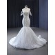 Princess Spaghetti Strap Wedding Dress Crystal Pearl Bride Gowns Sweetheart Neck Vestido de Novia 2024