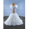 Puff Sleeve Ruffled Wedding Dress Beading Bride Robe Romantic Floor length Bride Dresses Vestidos De Novia