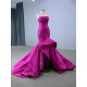 Purple Evening Dresses Pleated Strapless Prom Dress Formal Party Women Gowns 2024