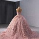 Rose Gold Quinceanera Dress Sequin Ball Gown Sleeveless Sweet 16 Birthday Vestidos De 15 Anos