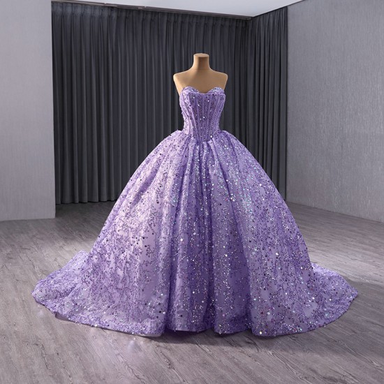 Rose Gold Quinceanera Dress Sequin Ball Gown Sleeveless Sweet 16 Birthday Vestidos De 15 Anos