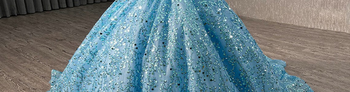 Blue Quinceanera Dress