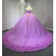 Ruffled Lilac Quince Dress Sleeveless Vestidos De 15 Anos Crystal Strapless Sweet 15 Gowns