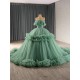 Ruffled Mauve Quinceanera Dress Ball Gown Birthday Sweet 16 Gown Princess Vestidos De 15 XV Anos