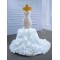 Ruffled Mermaid Wedding Dress Spaghetti Straps Sleeveless Lace Backless Bridal Grown 2024