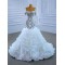 Ruffled Mermaid White Wedding Dress Strapless 2024 Off Shoulder Bridal Gown Sweep Train Vestido de Novia