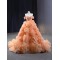 Ruffled Orange Ball Gown Quinceanera Dress 2024 Off Shoulder Sweet 15 16 Dresses Party Gown Prom Cocktail Gown