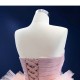 Ruffled Pink Evening Dresses Women 2024 Luxury Dubai Strapless Elegant Formal Party Prom Gowns Vestidos De Gala