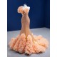 Ruffled Prom Dresses Sleeveless Corset Back Formal Homecoming Party Dress Special Occasion Gowns