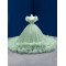 Ruffled Quinceanera Dress Sage Green Evening Dress for Women Long Sweet 15 16 Dresses