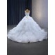 Ruffled Wedding Dress Ball Gown 2024 Square Collar Backless Bridal Gowns Custom Made Vestido De Novia