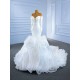 Ruffled Wedding Dress Long Sleeve Bridal Dresses 2024 Chinese Factory Online Shop Bridal Gowns