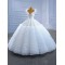 Ruffled Wedding Dress V Neck Open Back Wedding Gown Simple Long Train Bridal Dress Robe De Mariee