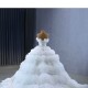 Ruffled Wedding Dresses Sleeveless Bridal Gowns Sleeveless Sequin Dresses 2024