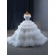 Ruffled Wedding Dresses Sleeveless Bridal Gowns Sleeveless Sequin Dresses 2024