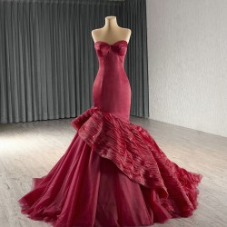 Satin Burgundy Prom Party Dresses 2024 Sweetheart Formal Homecoming Gowns Women Special Occasion Dress Customized