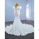 Sequin Long White Wedding Dress Long Sleeve Bridal Growns 2024 Princess Bride Gown Vestido De Noiva