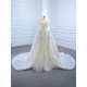 Sequin Mermaid Wedding Dresses Sleeveless Arabic Aso Ebi Bridal Gowns Customize Two In One