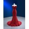 Sequin Red Prom Dresses For Women 2024 African Sleeveless Formal Evening Party Gowns