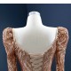 Sequin Rose Gold Formal Prom Dresses Long Sleeve Two In One Women Party Gowns Evening Dress 2024