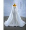 Sexy Women Wedding Dress Long Sleeve Square Collar Mermaid Gown Two In One Bridal Gowns 2024