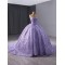 Shiny Lavender Sweet 15 Dresses Prom Dress Ballgown Sleeveless Sweetheart Quinceanera Dress