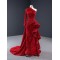 Shiny Sequin Red Prom Dresses 2024 One Shoulder Mermaid Formal Wedding Party Evening Gowns Vestido De Fiesta