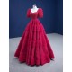 Short Sleeve Evening Dress for Women Wedding Ruffled Midi Engagement Party Dresses Prom Gowns